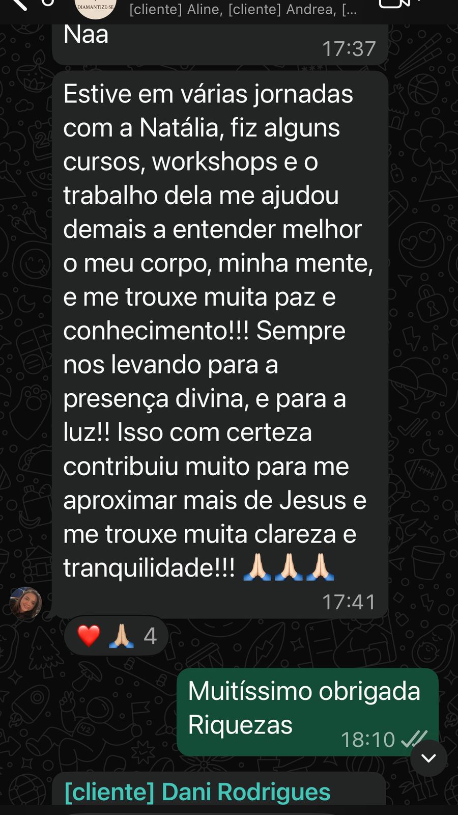 Depoimento WhatsApp 5